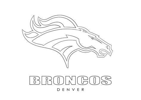 Free Printable Denver Broncos Coloring Pages